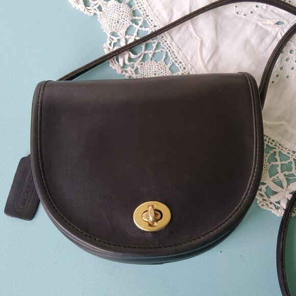 Vintage Coach Mini Spectator Bag in Black + Hangtag - Picture 1 of 8